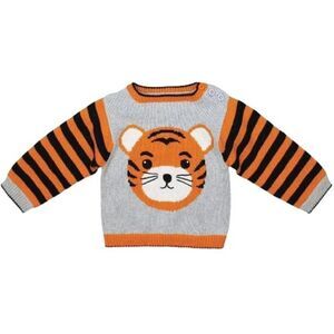 ZUBELS NWT TIGER COTTON KNIT SWEATER (UNISEX) Size 4 year old MSRP $39.99